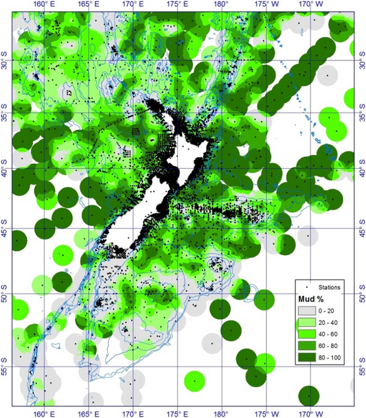 Seabed sediment spatial datasets